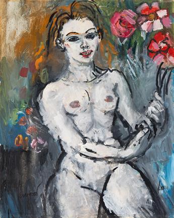 PHILIP EVERGOOD Nude With Flowers.